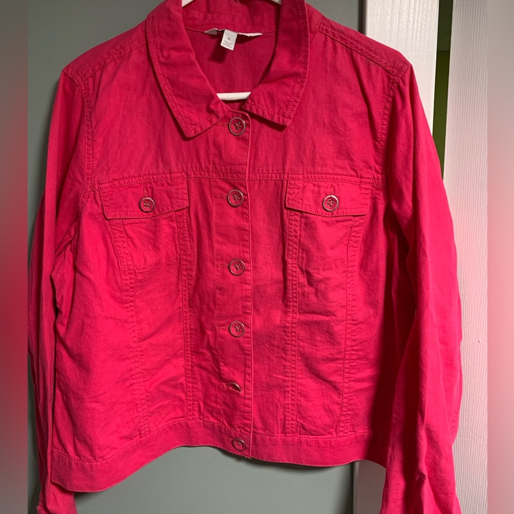 Pink Cropped Jacket